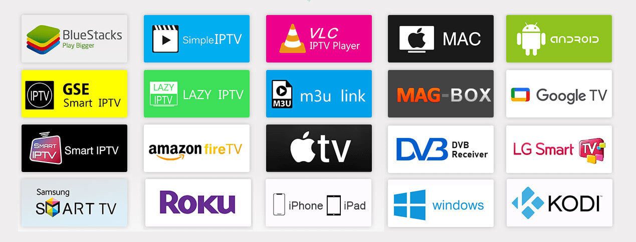 Appareils pris en charge par Atlas Pro
IPTV VLC Subscription 2024